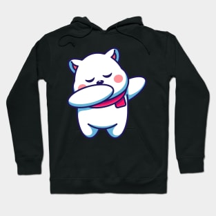 Cute baby polar bear dabbing cartoon Hoodie